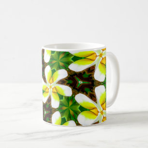 Mug Motif Plumeria jaune