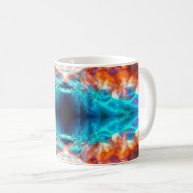 Mug motif psychédélique Abstrait (Devant droit)