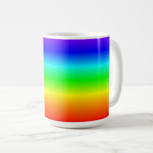 Mug Motif rayé coloré arc-en-ciel