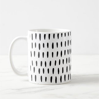 Mug Motif rayé noir et blanc : dessiné à la main