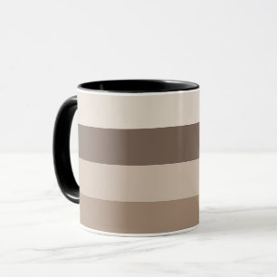 Mug Motif rayé Tons de Terre Neutres Design