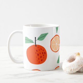 Mug MOTIF rétro de fruits d'agrumes TROPICAL