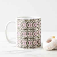 motif rose et marron sur un arrière - plan blanc
