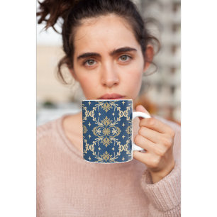 Mug Motif Royal Baroque Élégant Maison de Luxe Vintage
