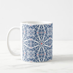 Mug Motif sans couture arabe. arrière - plan coloré 