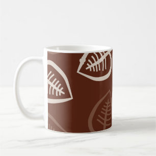 Mug Motif sans couture de motif floral avec feuille. S