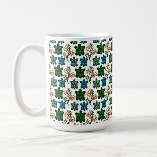 Mug Motif sans couture de tortue mignonne Répétition