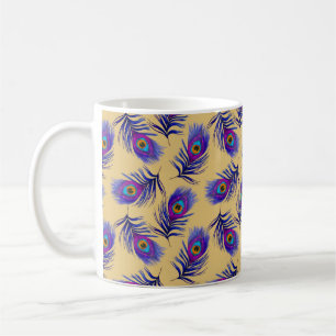 Mug Motif sans couture décorative avec beau paon