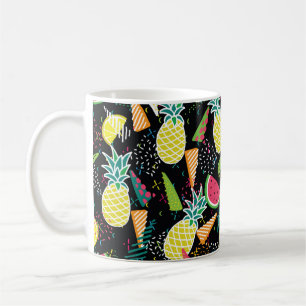 Mug Motif sans couture dessiné à la main avec pastèque