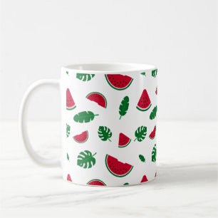 Mug Motif sans couture d'été tropical pastèque