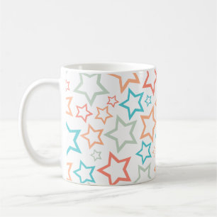 Mug Motif sans couture d'étoiles pastel rétro mignon