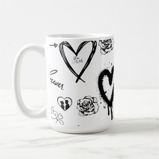 Mug Motif sans couture gothique