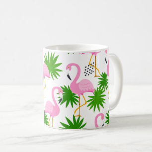 Mug motif sans soudure avec flamants roses mignons