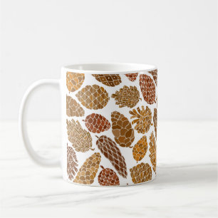Mug Motif sans soudure cônes de pin