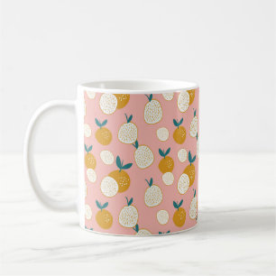 Mug motif sans soudure de fruits arrière - plan, motif