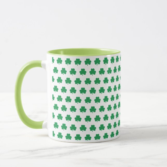 Mug Motif Shamrock vert Jour de la Saint Patrick irlan (Gauche)