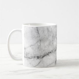 Mug Motif sur la texture du sol en marbre blanc et dos