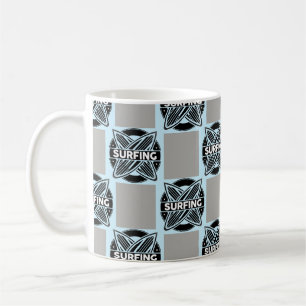 Mug Motif surf Badge