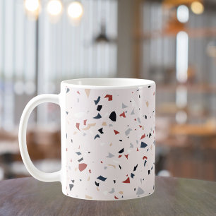 Mug Motif Terrazzo Abstrait Moderne du Milieu du Siècl