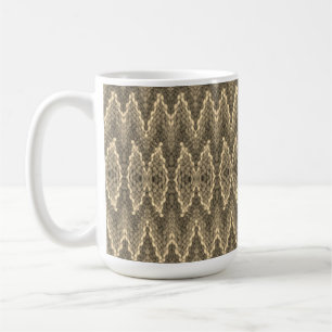 Mug - motif tissé en gris-vert