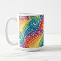 Motif tourbillonnant paisley coloré
