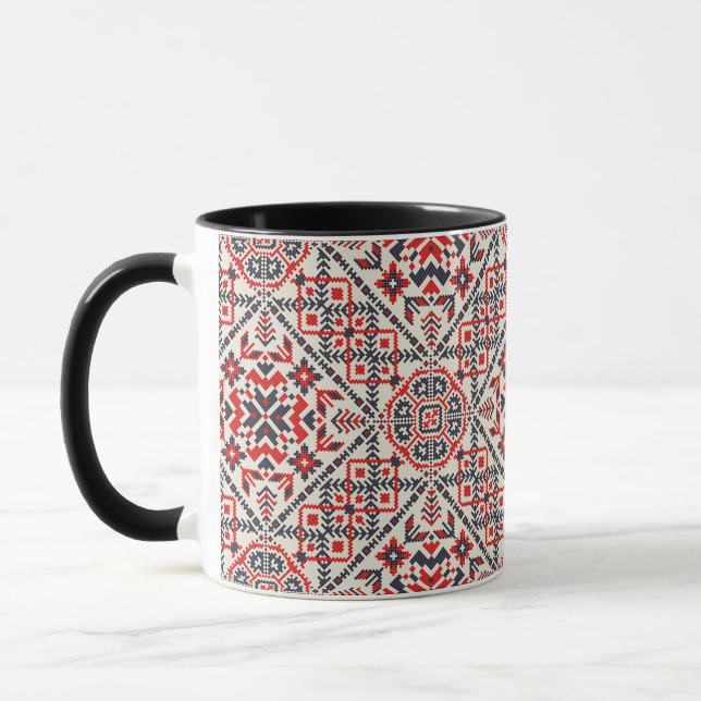 Mug motif traditionnel roumain (Gauche)