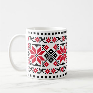 Mug Motif traditionnel roumain "Les étoiles"