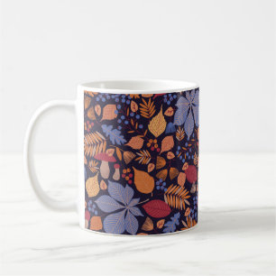 Mug Motif transparent à l'automne avec feuilles, branc