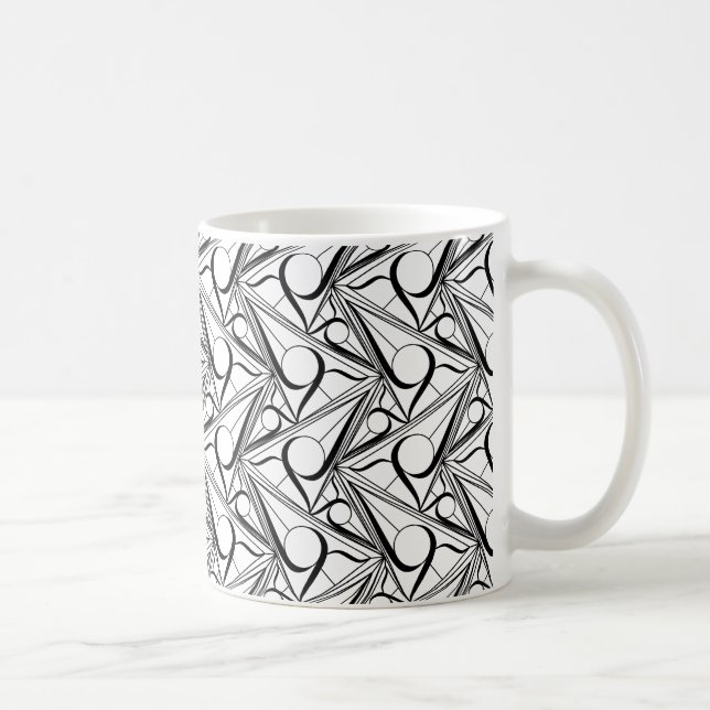 Mug Motif triangle avec cercle (Droite)