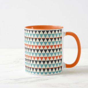 Mug Motif triangle moderne rétro du milieu du siècle