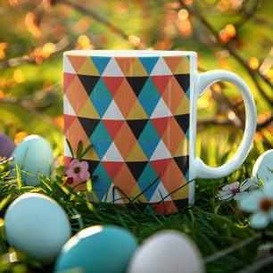 Mug Motif triangle multicolore