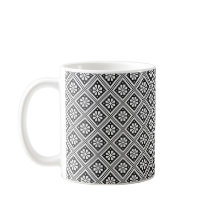 Motif Tricot noir et blanc estonien classique
