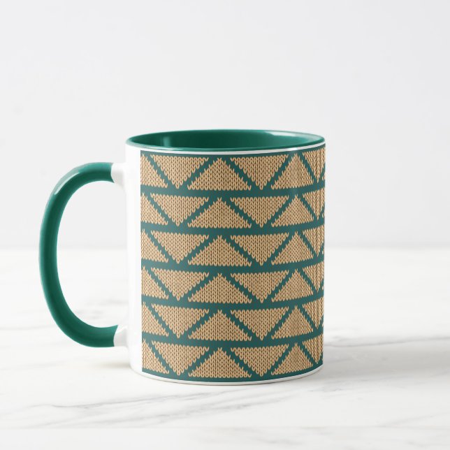 Mug Motif tricoté par style ethnique (Gauche)