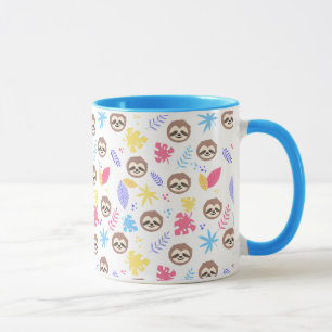 Mug Motif tropical de paresse et de feuille