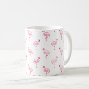 Mug Motif tropical rose frais de Flamant rose sur le