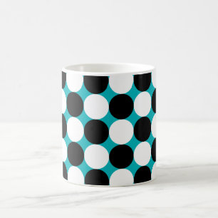 Mug Motif vectoriel mignon noir et blanc points