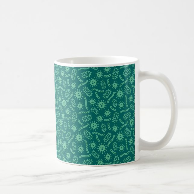 Mug Motif vert de microbes (Droite)