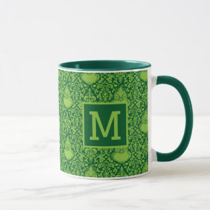 Mug Motif vert orange   Ajouter votre monogramme