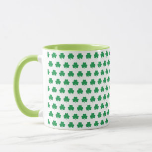Mug Motif vert Shamrock irlandais Jour de l'Saint Patr