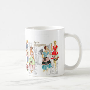 Mug Motif vintage à coudre à l'arc