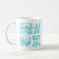 Motif vintage de Pyrex - bleu de turquoise de