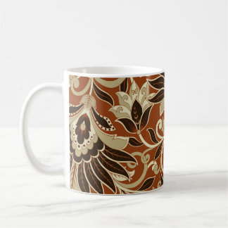 Mug motif vintage fleuri sans couture.
