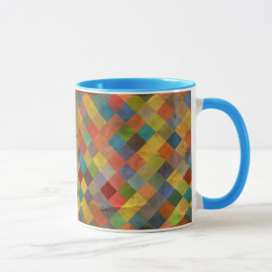 Mug Motif vintage. Géométrique