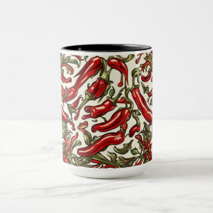 Mug Motif Vintage Red Chili Peppers