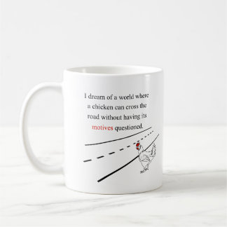 Mug Motifs de poulet remis en cause