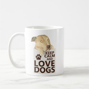 Mug Motivation de charme simple Amoureux de les chiens