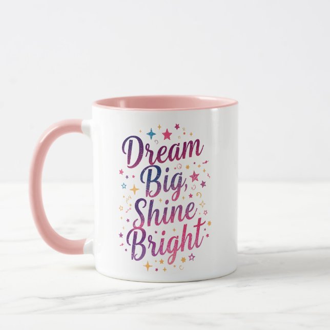 Mug Motivation des étoiles et des étincelles (Gauche)