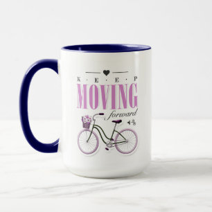 Mug Motivation mignonne continuer à avancer avec le vé
