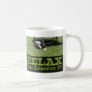 Mug Motivation Relax Cat Me Temps Fun Design