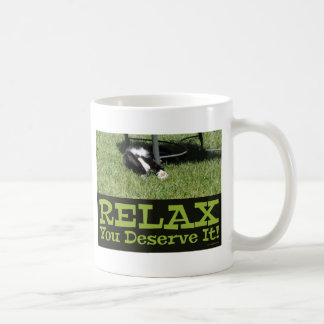 Mug Motivation Relax Cat Me Temps Fun Design